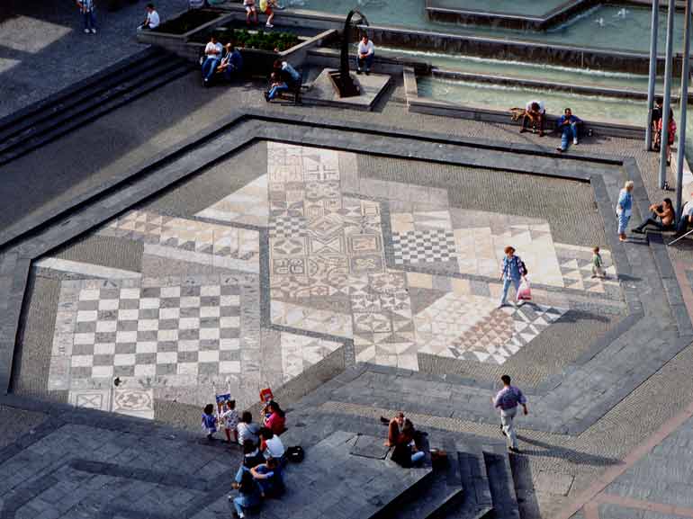 Marktplatz,Gesamtansicht Mosaik